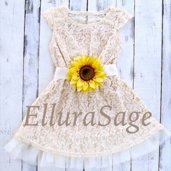 Sunflower Dress Etsy
