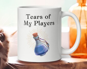 Tears Of My Players DM Mug | D20 Dice Mug | D20 Coffee Mug | Guess I'll Die | Natural 1 | Dm Gifts | No Lucks Given | Everything is fine