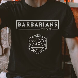 Barbarian DnD Shirt | D20 shirt | Dungeons and Dragons Gifts | Dungeons and Dragons T Shirt | Role Playing Game | DnD Gifts for Players