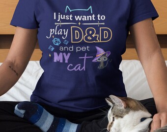 DND Shirt for Cat Moms | Cat Daddy Shirt | DnD Gift | Cat Lovers T Shirt | Dungeons and Doggos | Dungeon and Dragons Shirts | Dungeon Master