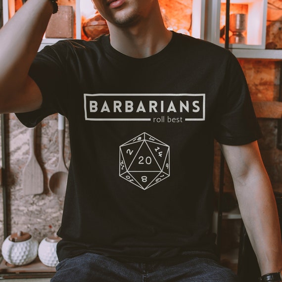 Rpg T-Shirt Barbarian D20 Gamer Funny Roleplaying Gift Rpg T-Shirt Barbarian D20 Gamer Funny Roleplaying Gift