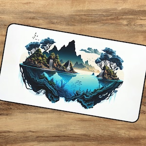 Fantasy Landscape Art Desk Mat | DnD Mousepad | DnD desk mat | DnD gifts | TTRPG Accessories | MTG Playmat | RPG Gifts | Ai Art | Vector Art