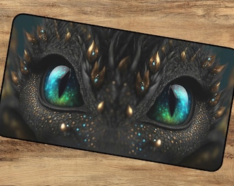 Dragon Eyes | DnD Mousepad | DnD desk mat | DnD gifts | TTRPG Accessories | Nerdy Gifts | MTG Playmat | RPG Gifts | Toothless | Gamer Gifts