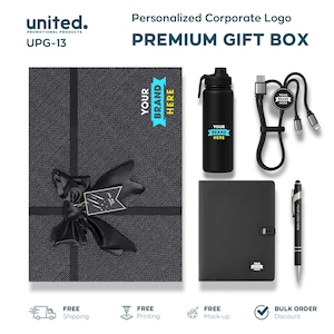 Premium Technological Portfolio Gift Box, Personalized Company Gift Box, Affordable Company Bulk Order Gift Box, Company Holiday Gift Box