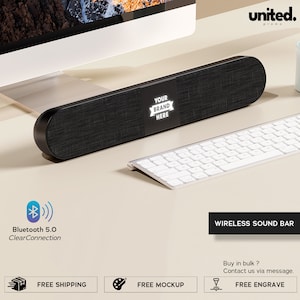 Company Logo Gift, Personalized Gift Wireless Speaker, Bluetooth Speaker, Promotional Company Gifts, Company Bulk Order Holiday Gift