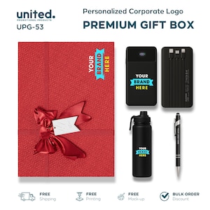 Affordable Corporate Logo Bulk Order Gift Box, Employee Appreciation Gift Box, Client Thanks Gift Box, Company New Year Holiday Gift Box