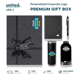 Premium Luxury Branding Gift Box, Personalized Company Employee Gift Box, Premium Client Appreciation Gift, Company Logo Bulk Order Gift Box
