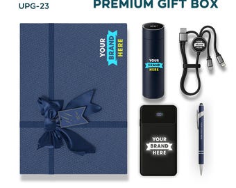 Logo Branded Corporate Gift Box, Tech Employee Gift Set
