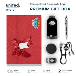 Premium Technological Company Logo Gift Box, Company Logo New Year Gift Box, Corporate Bulk Order Gift Box, Client and Employee Gift Box