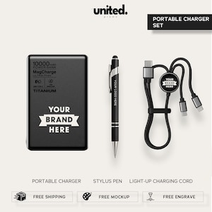 Cargador portátil personalizado, pedido al por mayor, regalo navideño con logotipo corporativo, cargador personalizado para empresa.