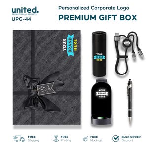 Corporate Brand Holiday Gift Box, Business New Year Bulk Order Gift Box, Gift Box for Premium Clients, Company Team Appreciation Gift Box
