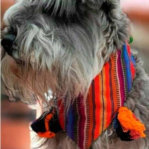 Bandana para perros / Bandana para perros mexicanos / Bandana mexicana hecha a mano / Sarape Bandana / Cat Bandana