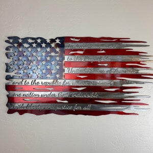 American Flag Metal Sign | Customizable Metal Signs