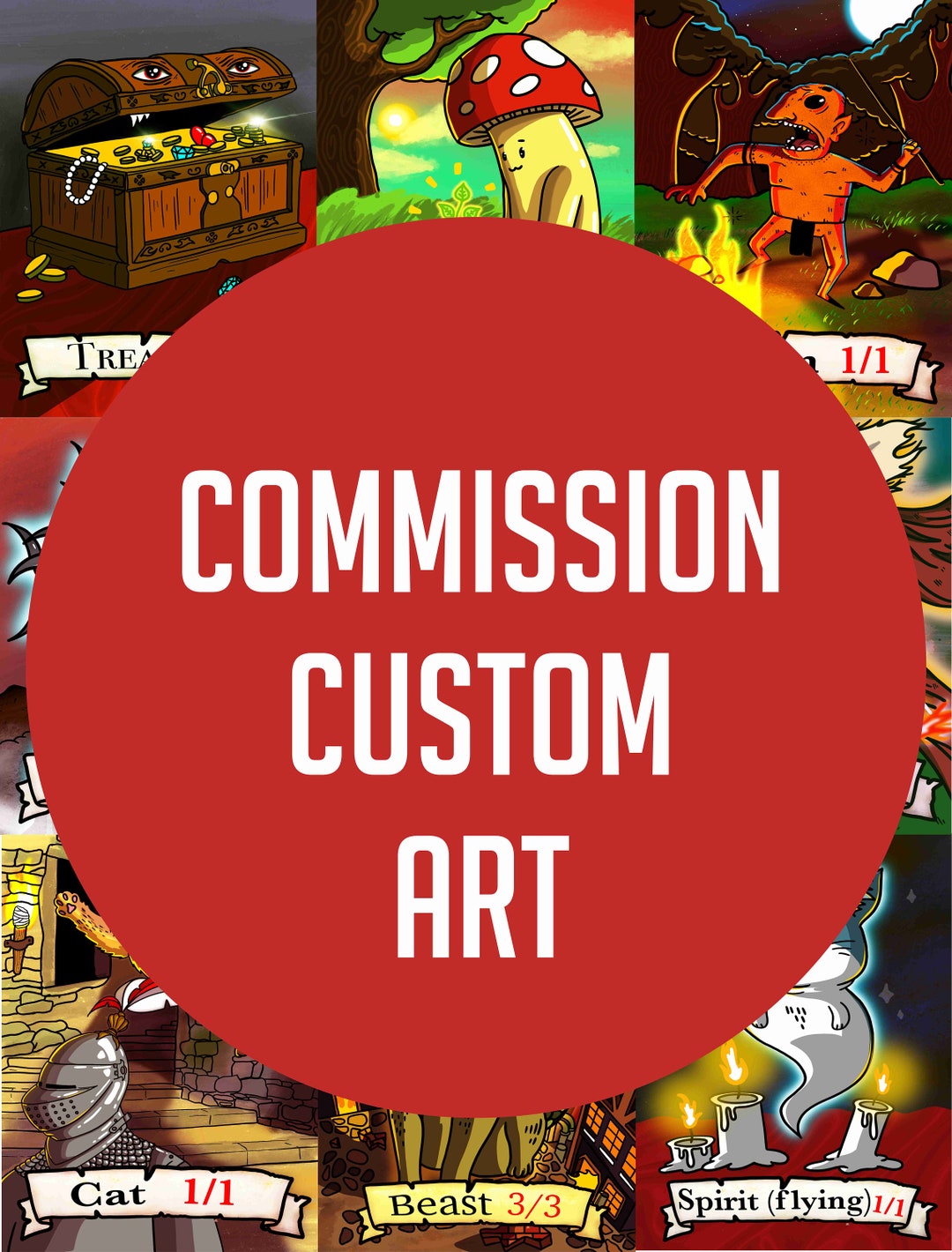 Commission Custom Art - Etsy