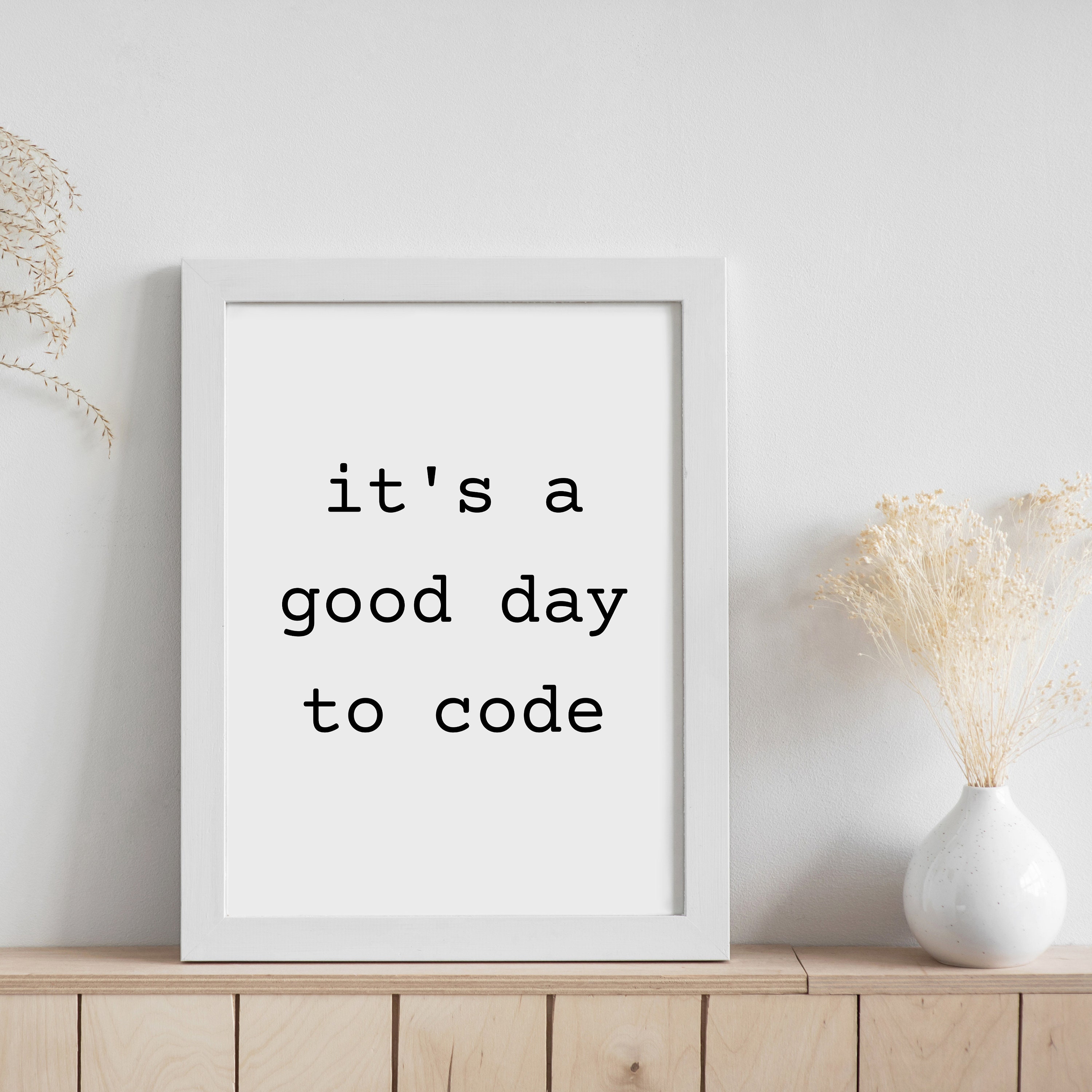 Digital Programmer Print Wall Art Poster Downloadable Computer Science ...