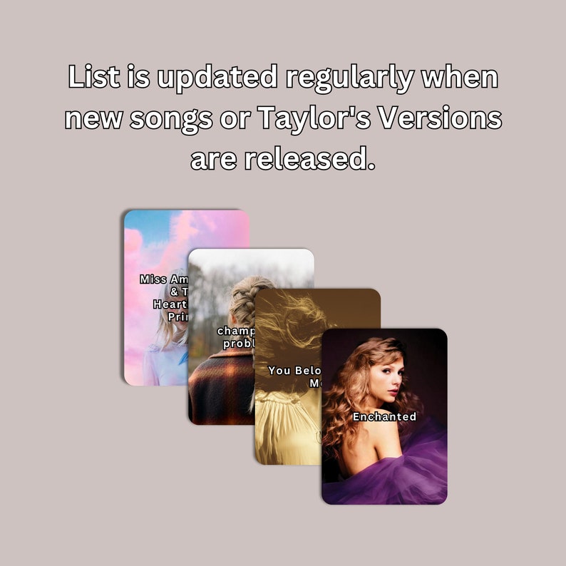 Taylor Swift Digital Taylor's Version Complete Collection Etsy(07)