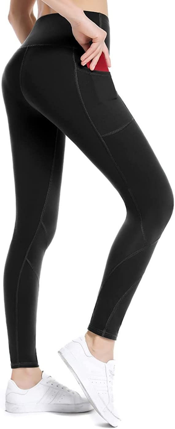 High Waisted Tummy Control Leggings-yoga-pants With Pockets Leggings for  Women 