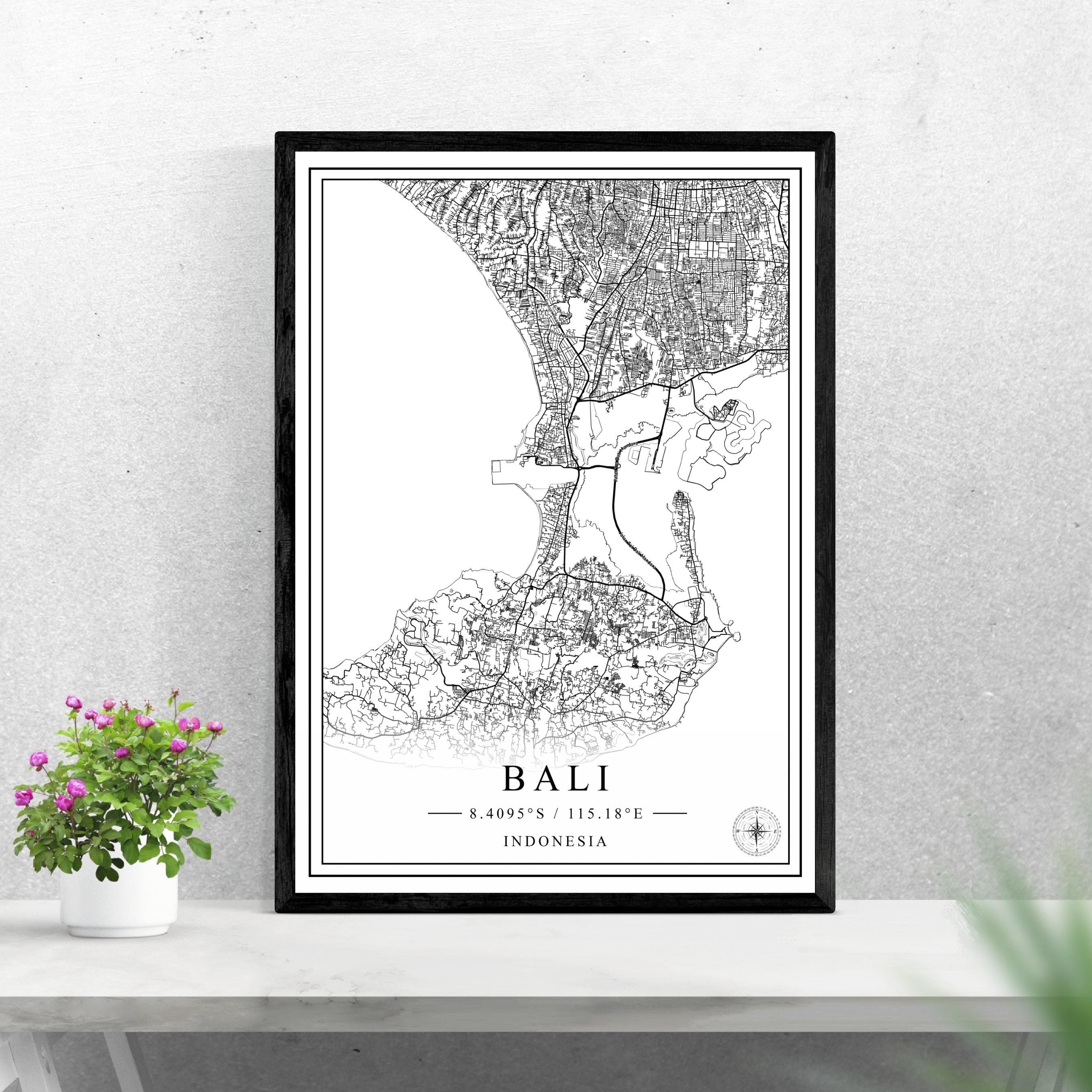 バリ島の地図 - Etsy 日本