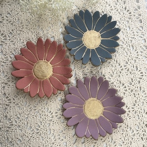 Desert Flower Jewelry Dish Polymer Clay Dish Shell Jewelry Tray Sand Dollar Trinket Dish Polymer Clay Handmade Dish Summer Beach Vibes