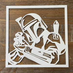 Star Wars Mandalorian Mando Digital Files in SVG, PDF, AI Formats Laser Glowforge