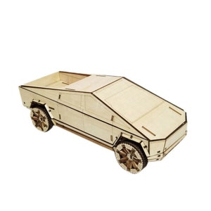 Tesla Cybertruck 3D Model Digitale Bestanden in SVG, AI, CDR, Meer Formaten Laser Glowforge