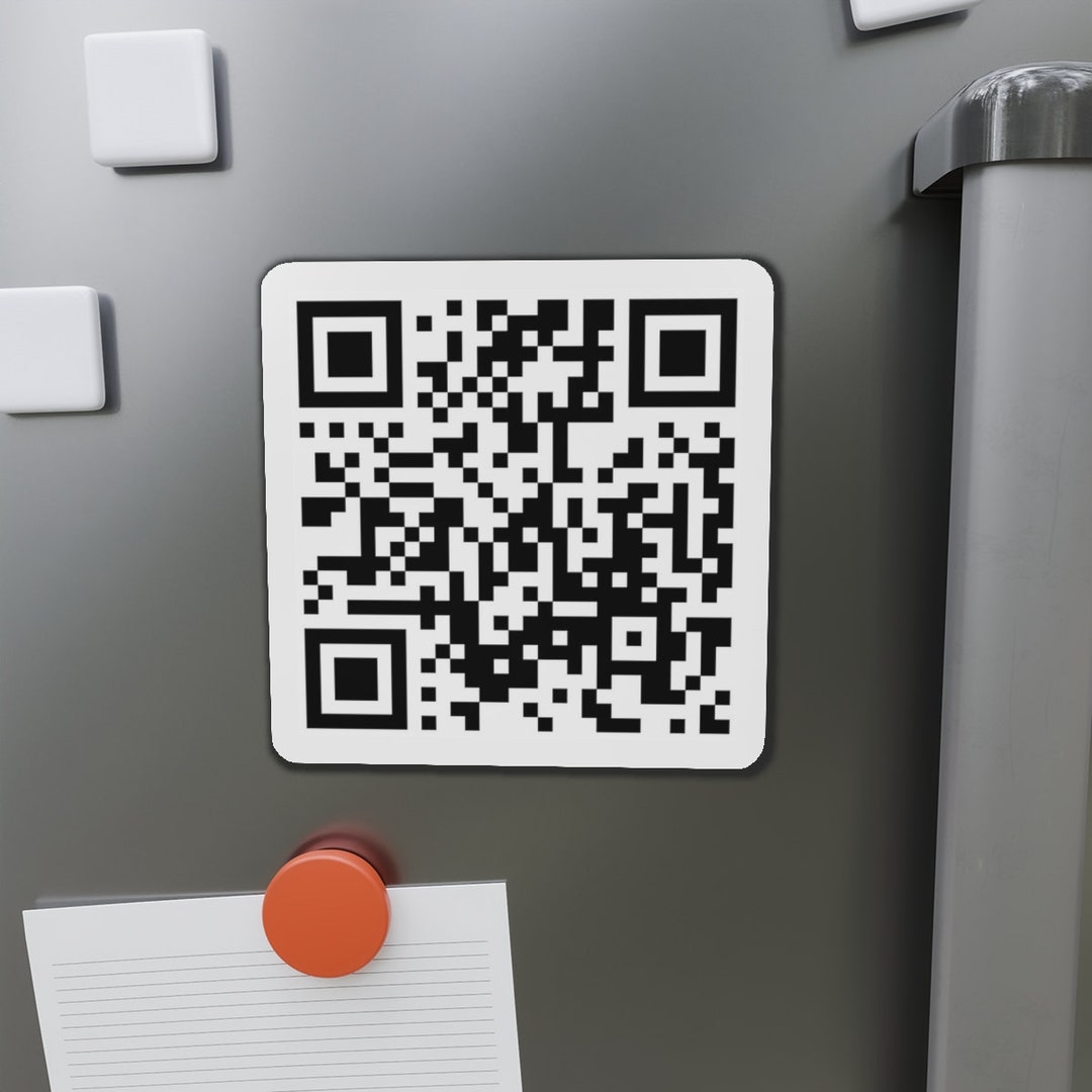 Rick Roll Rickroll QR Code Astley Never Gonna Give You up Kiss-cut ...