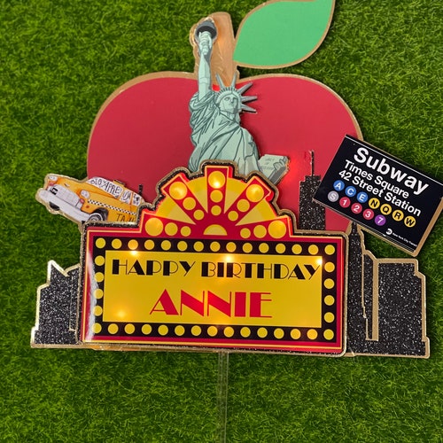 New York Taxi Cake Topper New York City Birthday Party NYC Etsy
