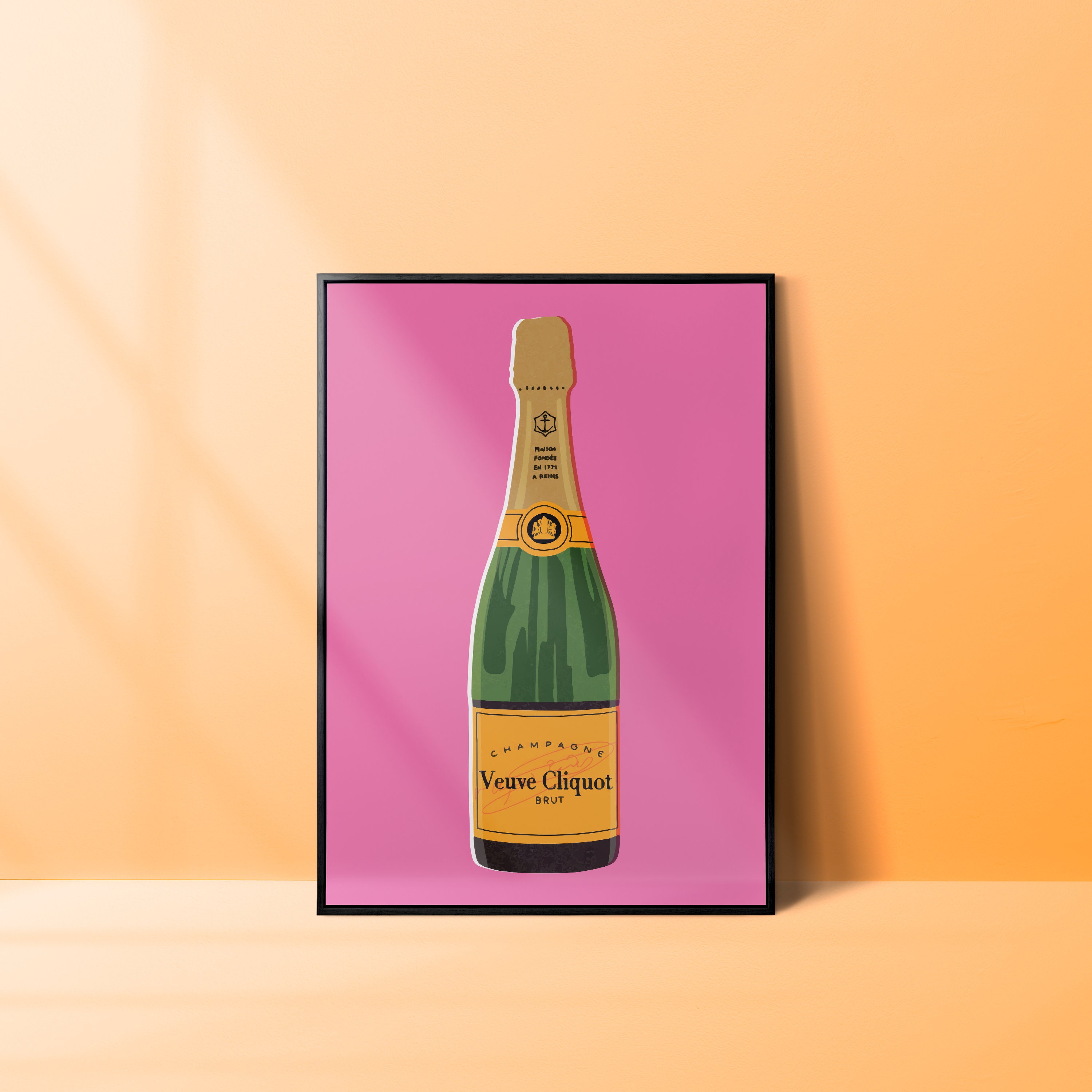 Veuve Clicquot Pop Art Champagne - Modern Art Urban - Gastronomy Lifestyle