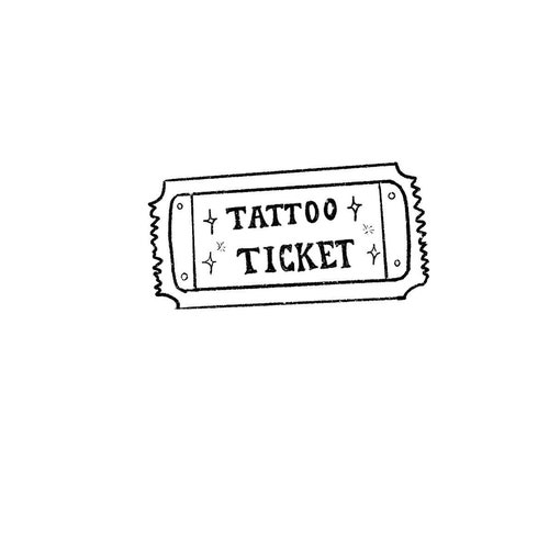 Tattoo Ticket  Lineart  Emily Dubiouss Kofi Shop  Kofi  Where  creators get support from fans through donations memberships shop sales  and more The original Buy Me a Coffee Page