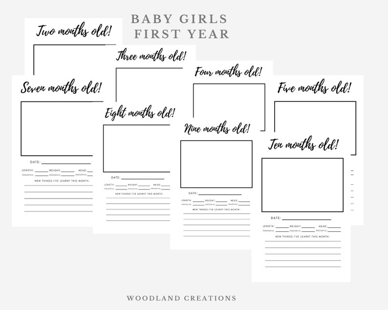 Baby Book Printable Keepsake Journal Baby Book Pages Memory Book Baby