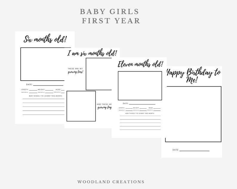 Baby Book Printable Keepsake Journal Baby Book Pages Memory Book Baby