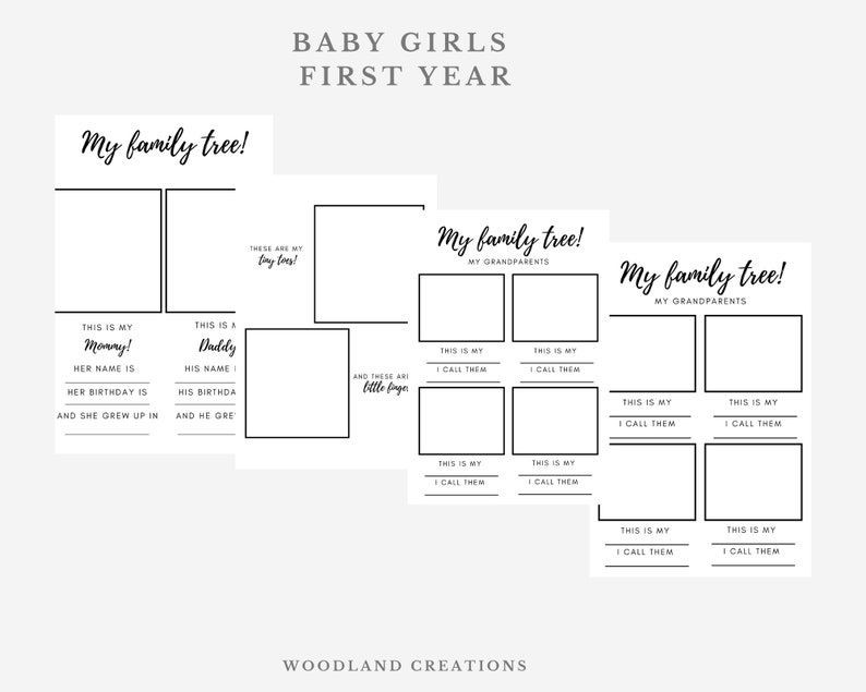 Baby Book Printable Keepsake Journal Baby Book Pages Memory Book Baby