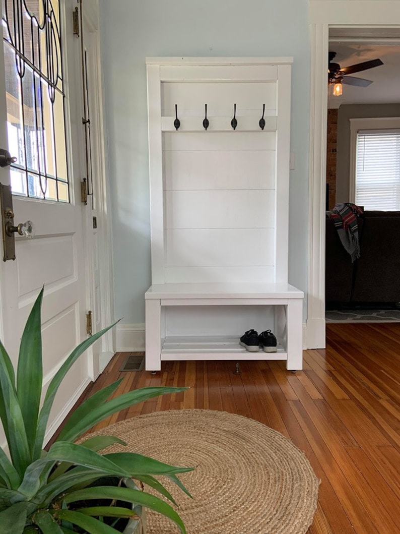Hall Tree With Mudroom Bench Etsy