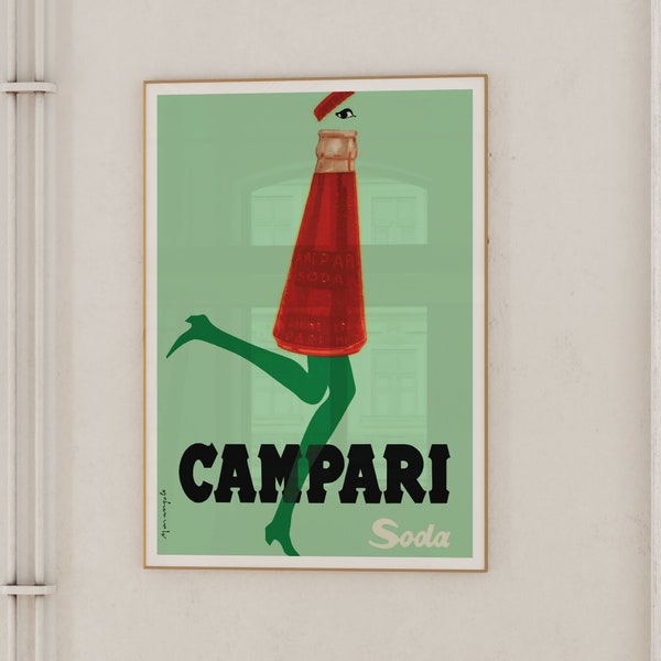 Campari Soda | Vintage Advertising Poster | 1960s