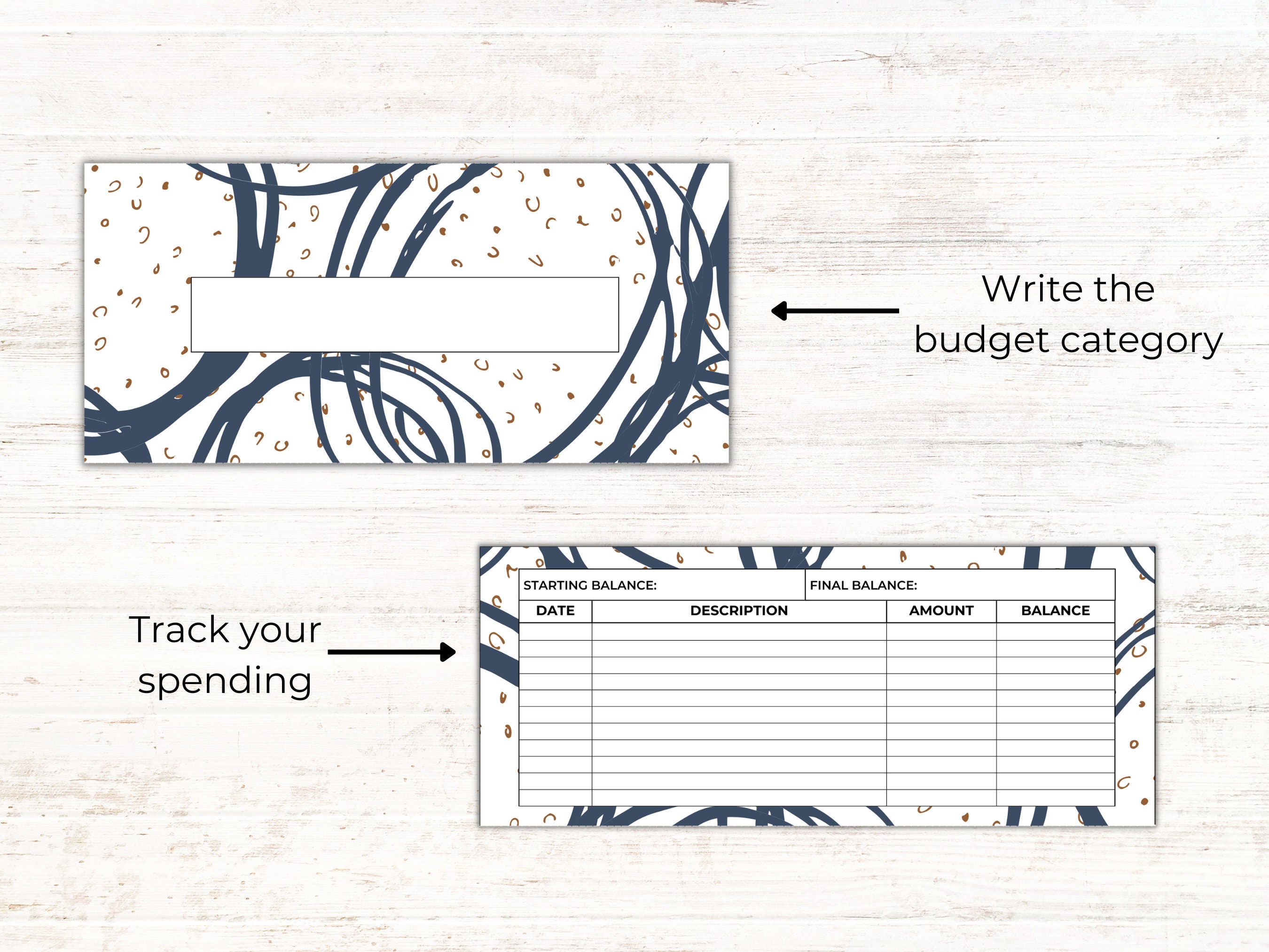 Cash Envelopes With Expense Tracker Printable Cash Envelopes - Etsy