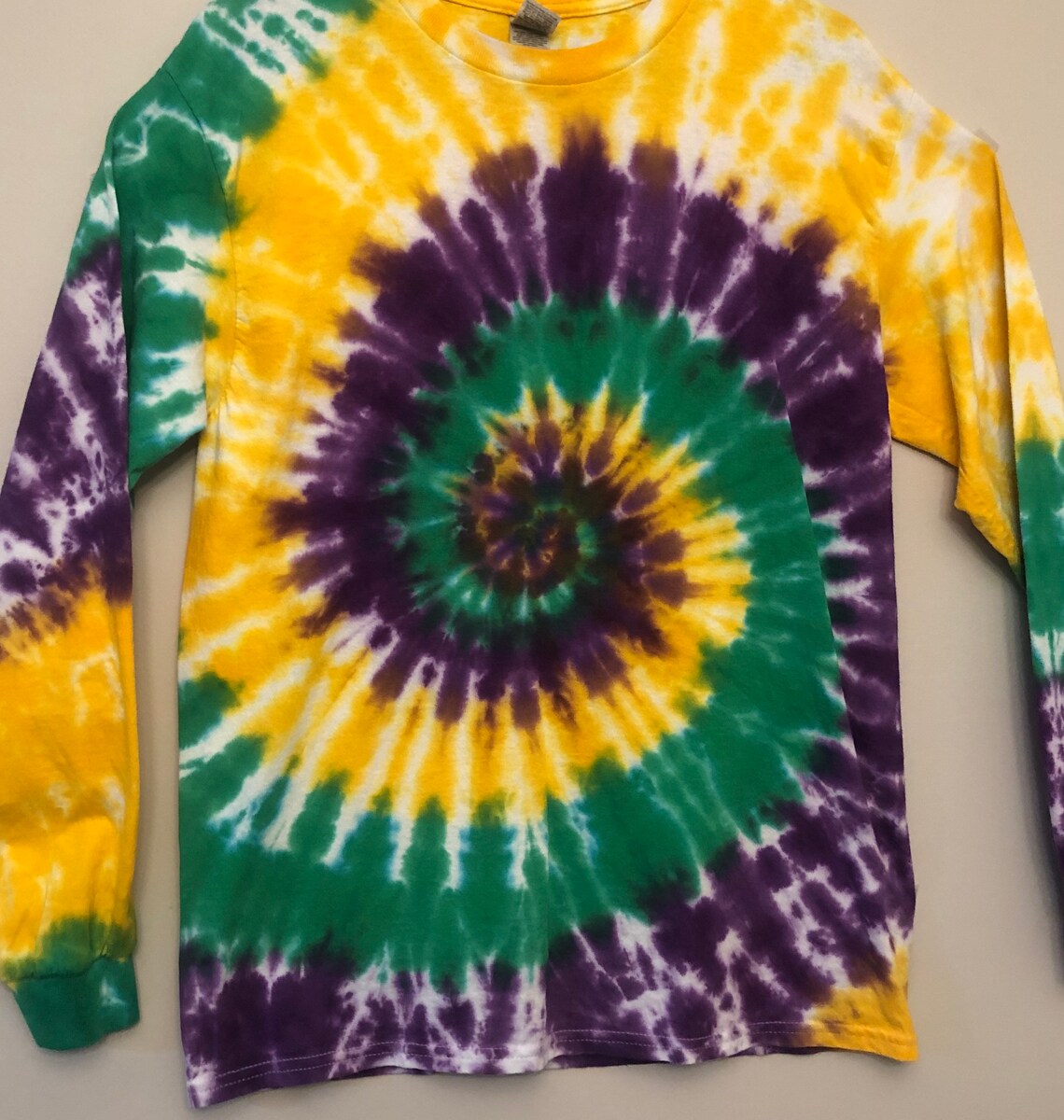 mardi gras tie dye