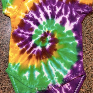 mardi gras tie dye shirt