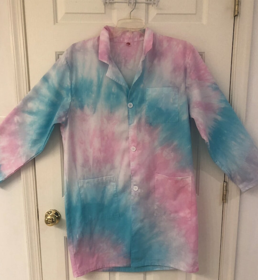 Tie Dye Lab Coat Pastels Etsy