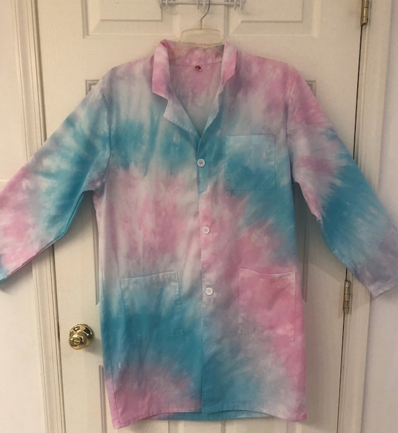 Tie Dye Lab Coat Pastels Etsy