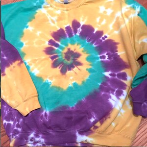 mardi gras tie dye shirt