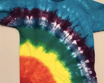 Diagonal Rainbow Tie Dye T-Shirt