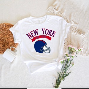 New York Football T-shirt, New York Football Crewneck, Vintage Style Football Crewneck, Men&#39;s & Women&#39;s Football Apparel