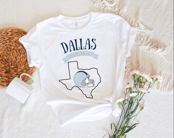 Dallas Football Tshirt, Dallas Crewneck Shirt, Vintage Dallas T-shirt, Dallas, Dallas Football Shirt voor vrouwen, We Dem Boys Dallas Football