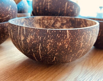 Kokosnussschale, Coconut bowl, Holzschale,  Handgemacht, Dekoration, 100% Natürlich, Schale, Kokosnuss