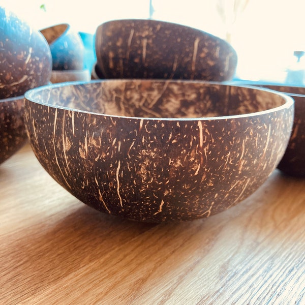 Kokosnussschale, Coconut bowl, Holzschale,  Handgemacht, Dekoration, 100% Natürlich, Schale, Kokosnuss