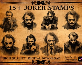 15+ Joker Procreate Brush Stamps