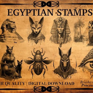 55+ Egyptian Procreate Brush Stamps