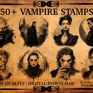 50+ Vampire Procreate Brush Stamps