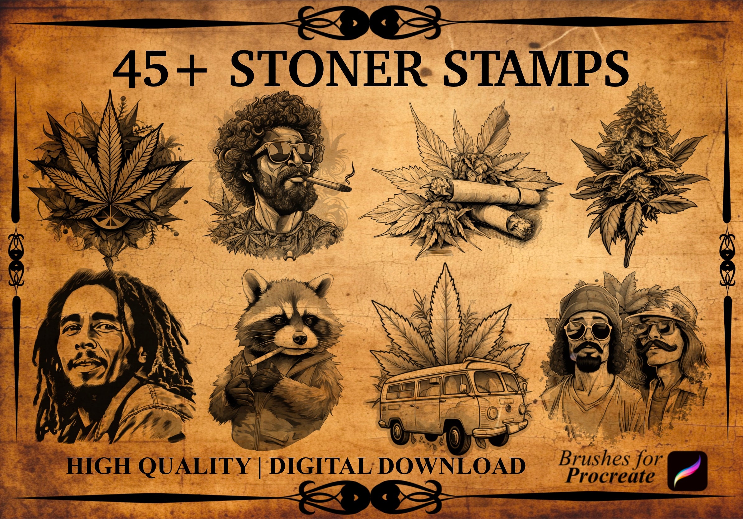 420 Weed Art Board Print for Sale by gijst