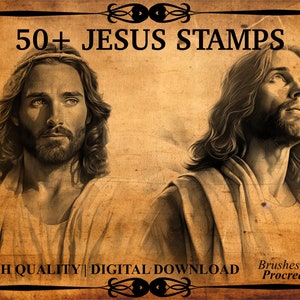 50+ Jesus Christ Procreate Brush Stamps - Etsy
